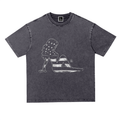 Snow Washed Oversize Players Club T-Shirt