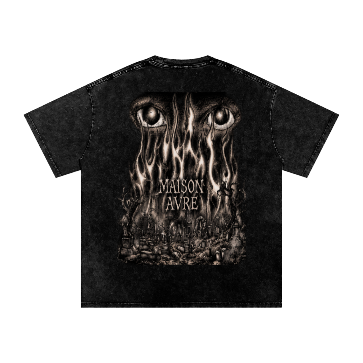 Snow Washed Oversized ASHES TO AVRÉ T-Shirt