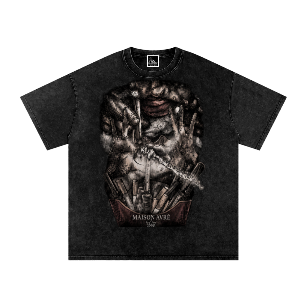 Snow Washed Oversized ASHES TO AVRÉ T-Shirt