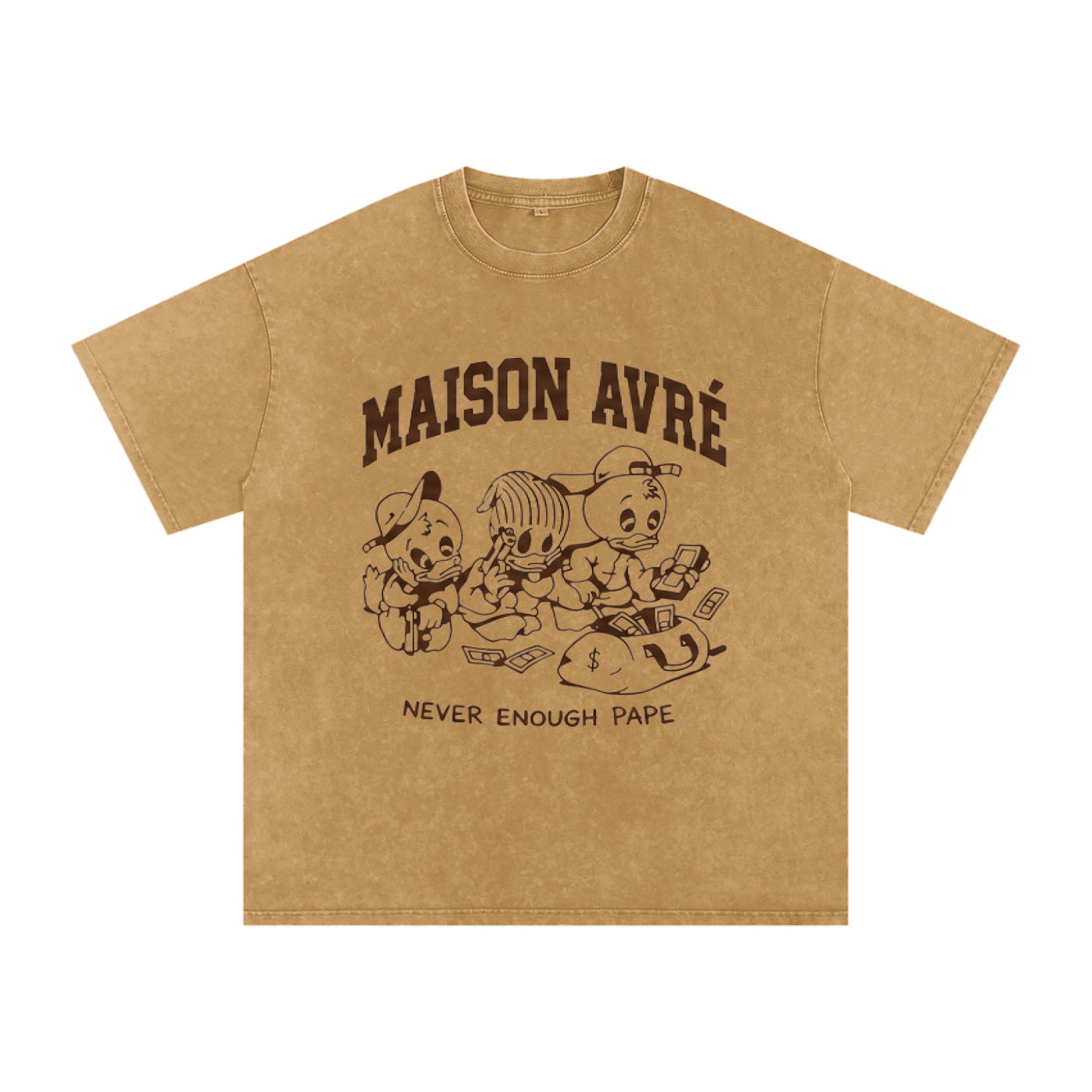 Snow Washed Oversized Cotton T-Shirt