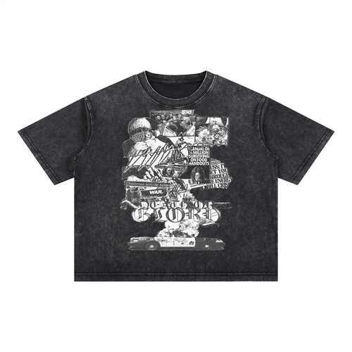 Mineral Wash Boxy Cotton T-Shirt