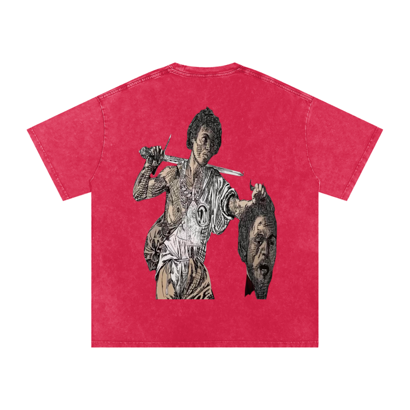 Snow Washed Oversized LAST SAINT T-Shirt