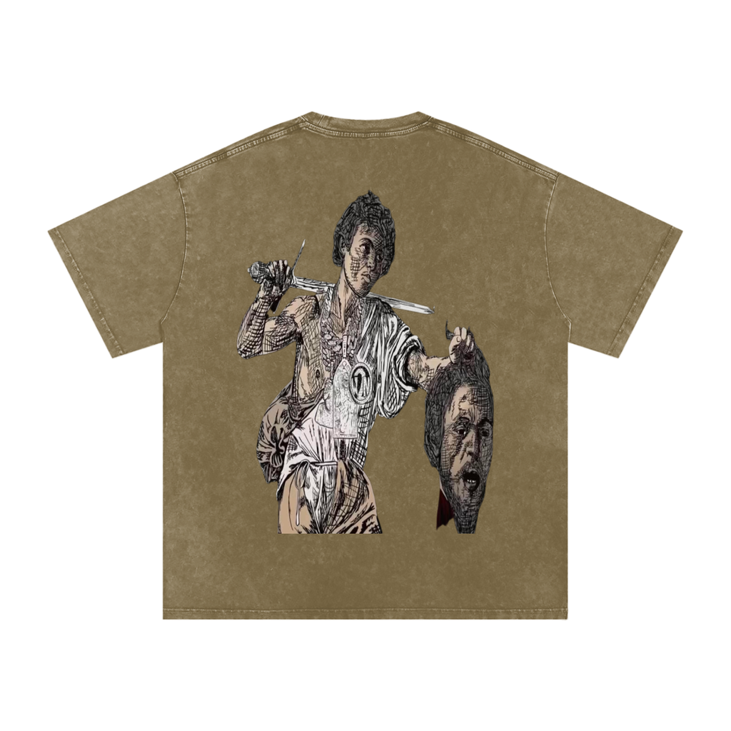 Snow Washed Oversized LAST SAINT T-Shirt