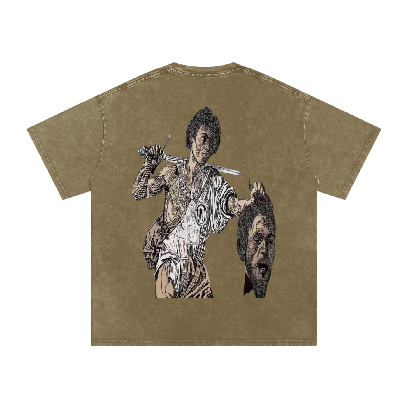 Snow Washed Oversized LAST SAINT T-Shirt