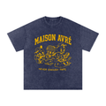 Snow Washed Oversized "NEP" T-Shirt