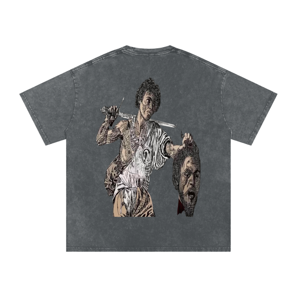 Snow Washed Oversized LAST SAINT T-Shirt