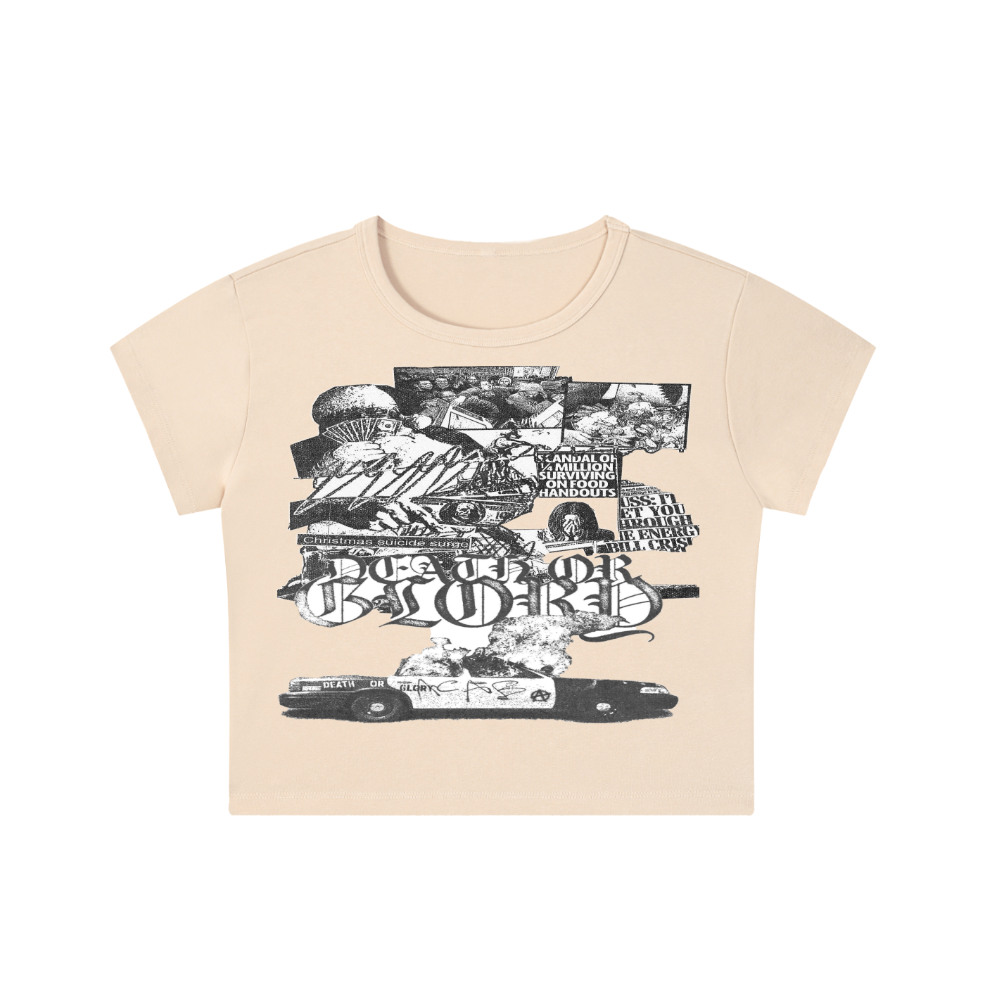 Snow Washed WDW Crop Top
