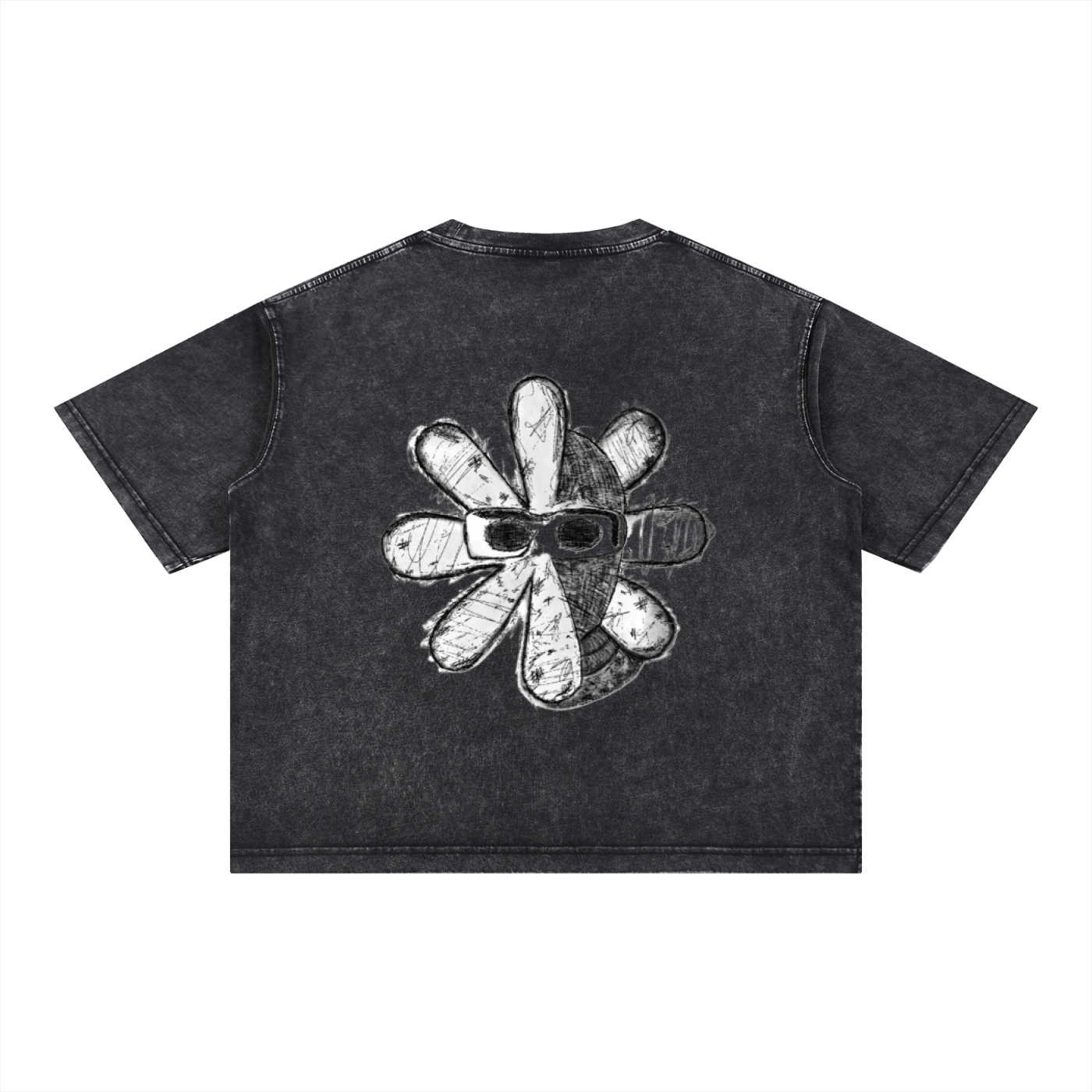 Mineral Wash Boxy Cotton T-Shirt