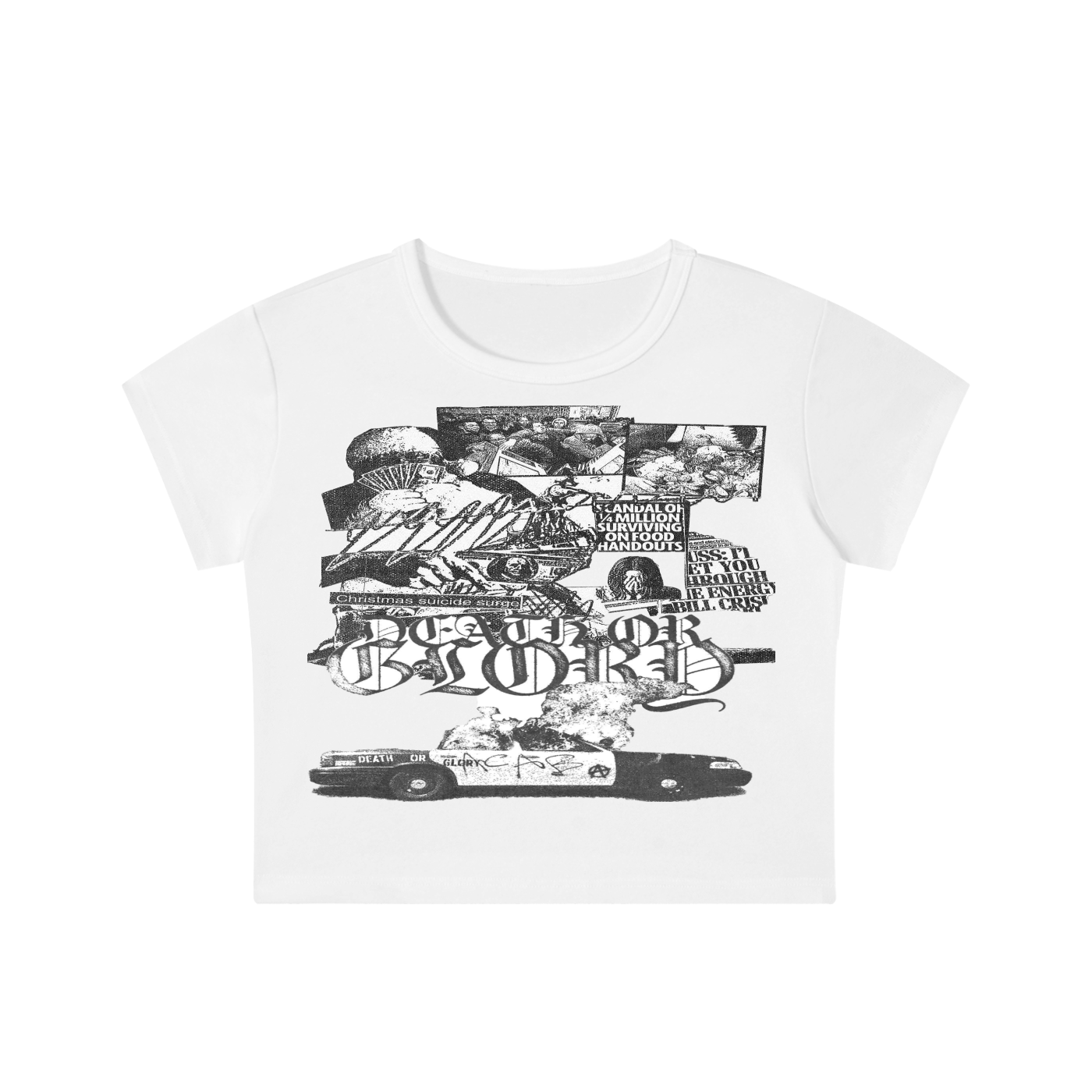 Snow Washed WDW Crop Top