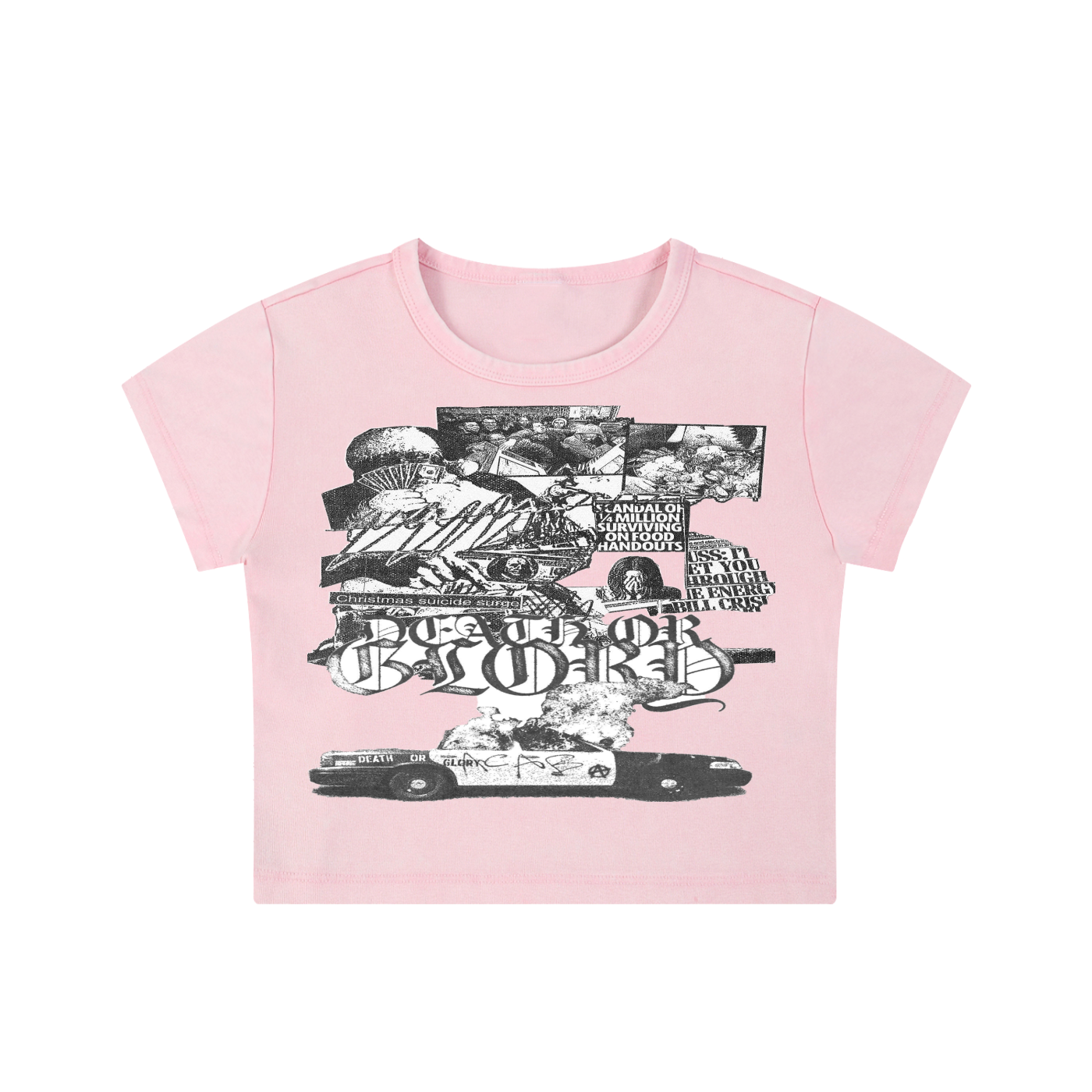 Snow Washed WDW Crop Top