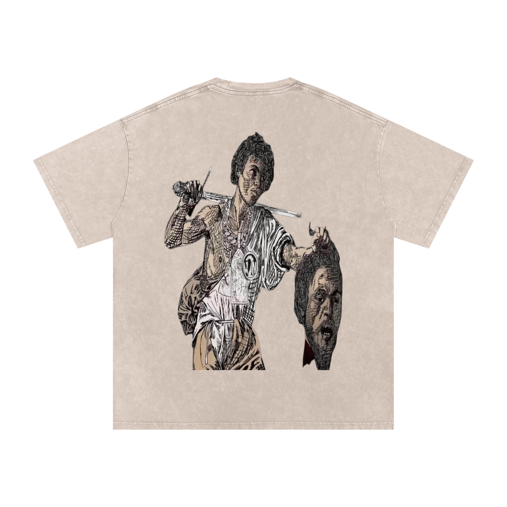 Snow Washed Oversized LAST SAINT T-Shirt