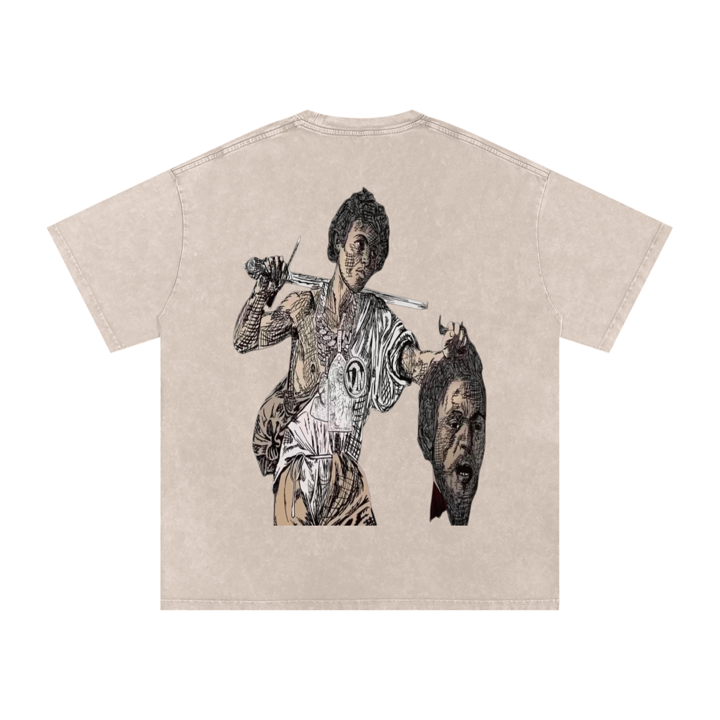 Snow Washed Oversized LAST SAINT T-Shirt
