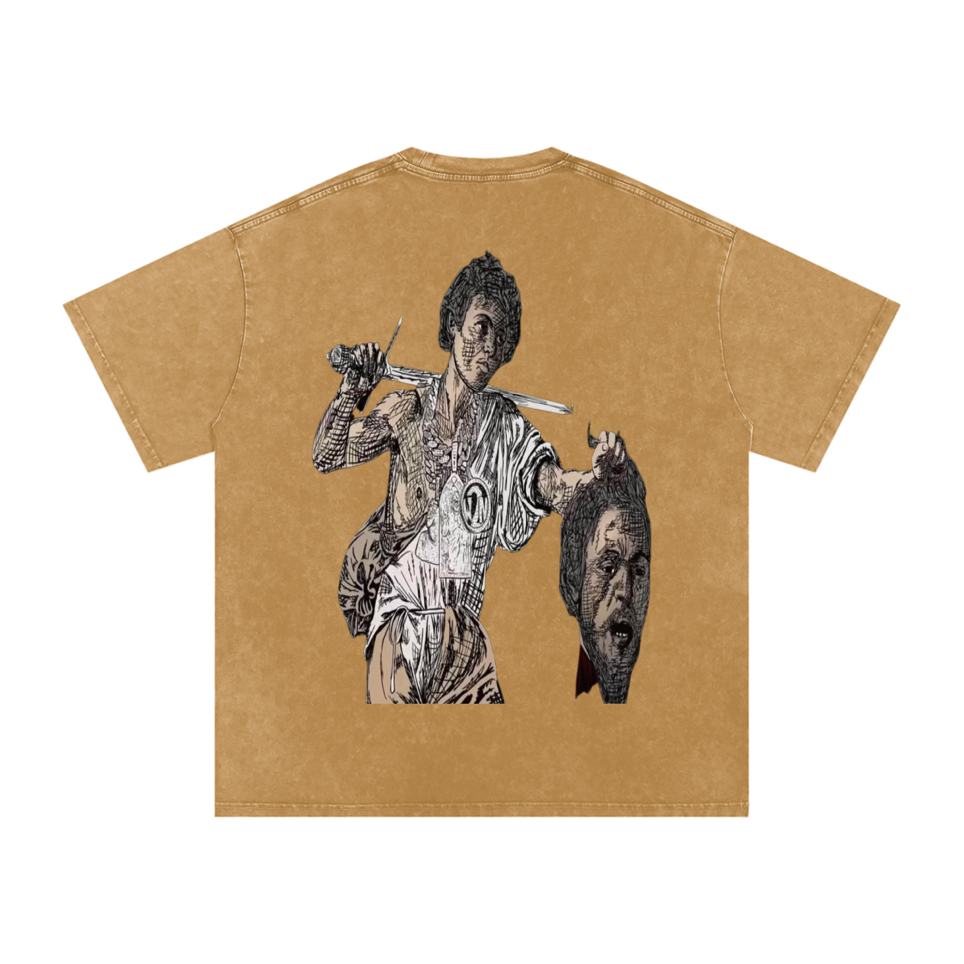 Snow Washed Oversized LAST SAINT T-Shirt