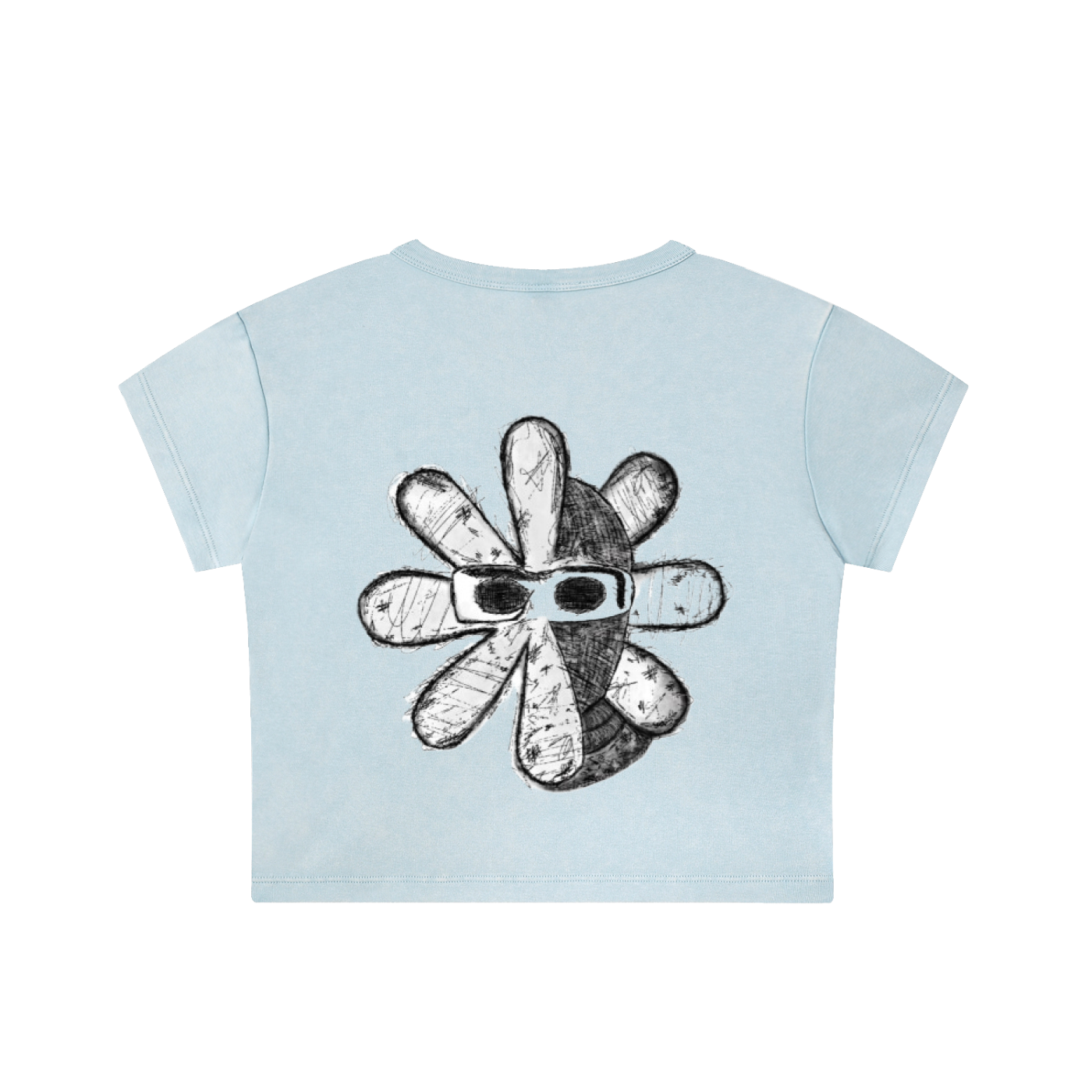 Snow Washed WDW Crop Top