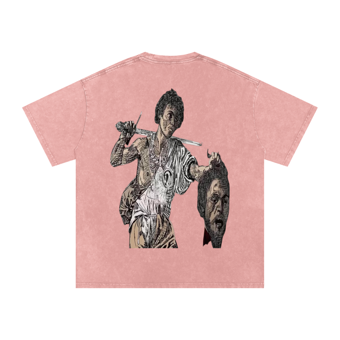Snow Washed Oversized LAST SAINT T-Shirt