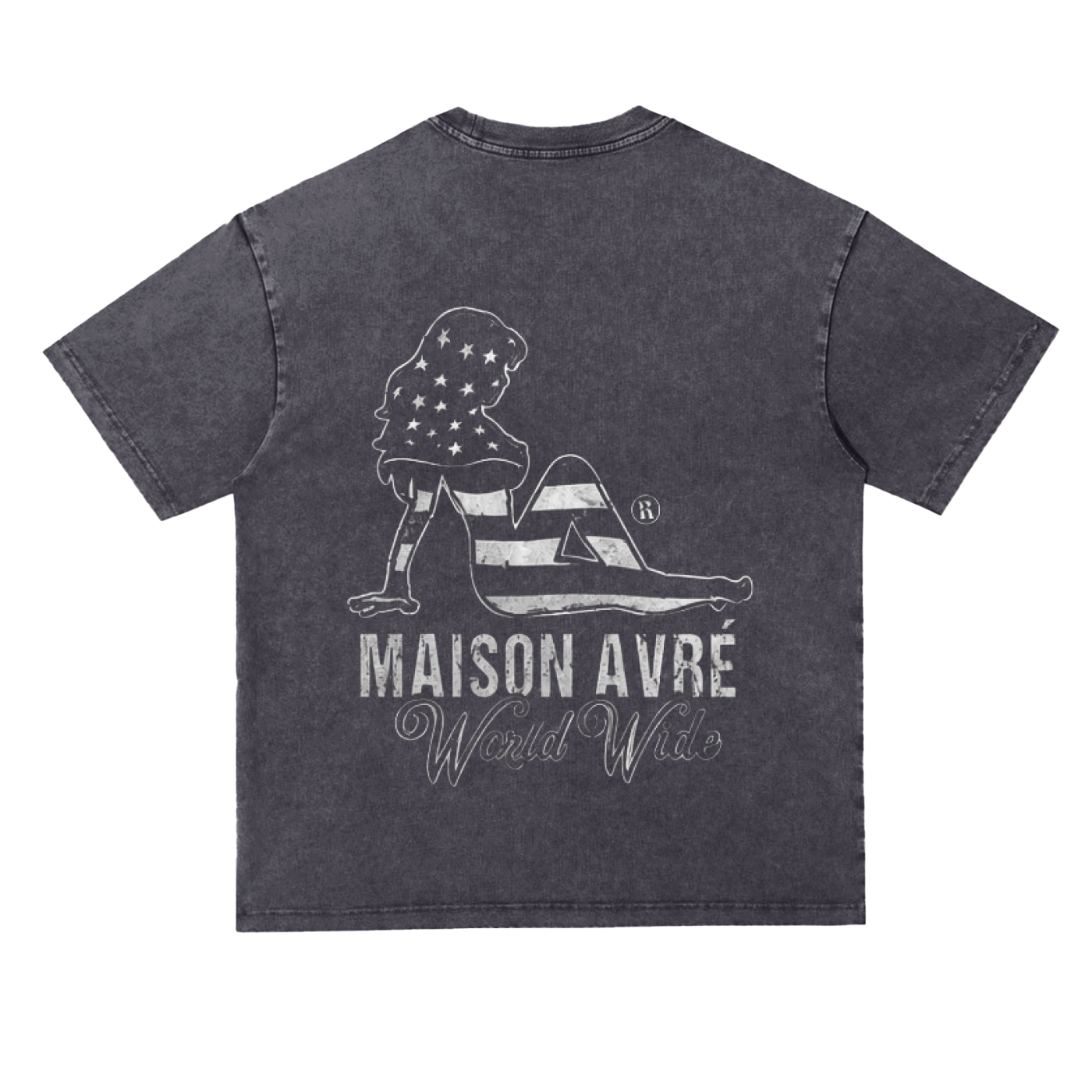 Snow Washed Oversize Players Club T-Shirt