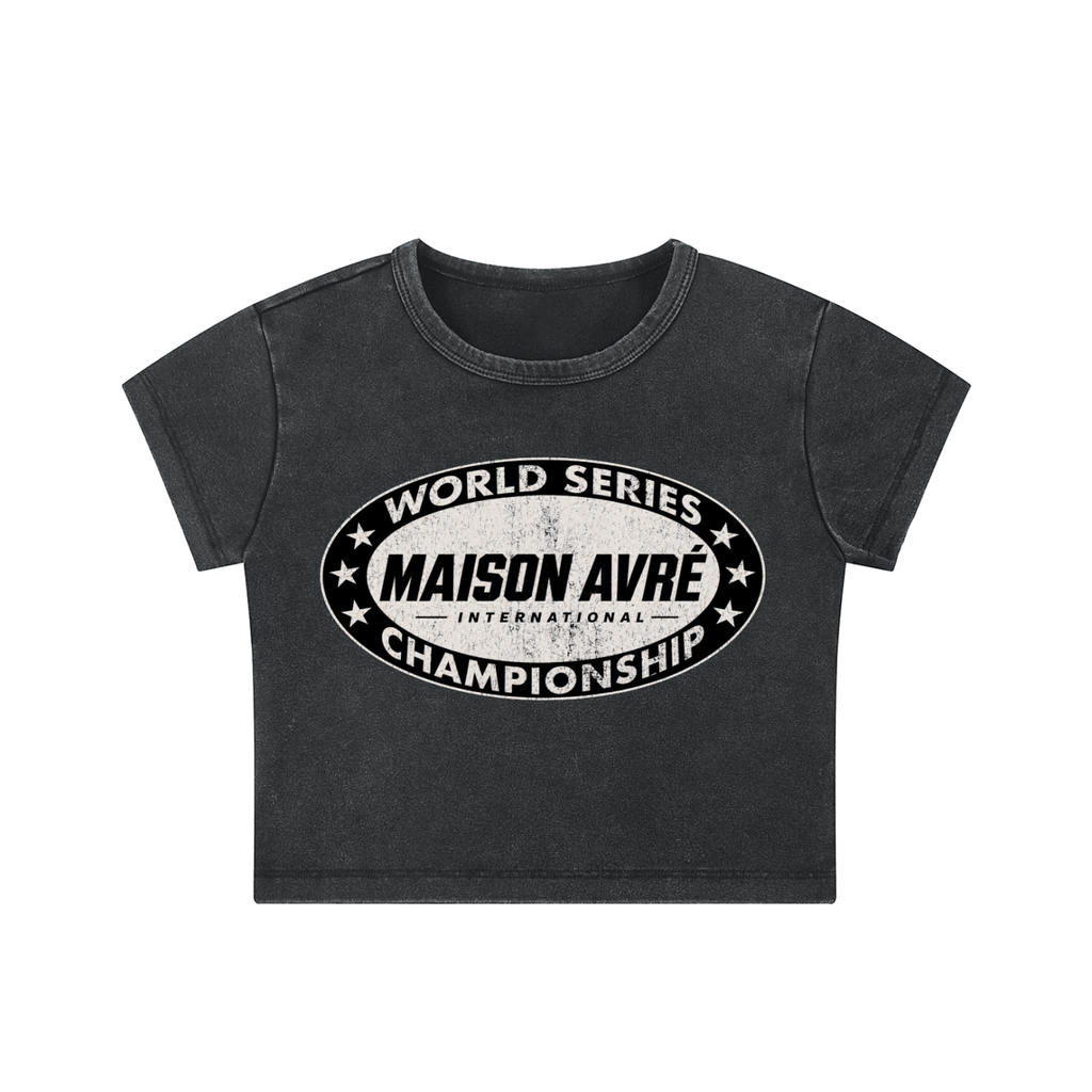 Snow Washed Crop Top