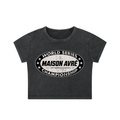Snow Washed Crop Top