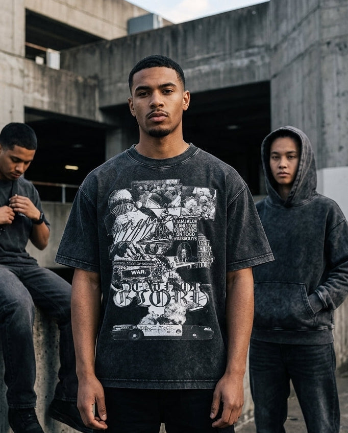 Mineral Wash Boxy Cotton T-Shirt