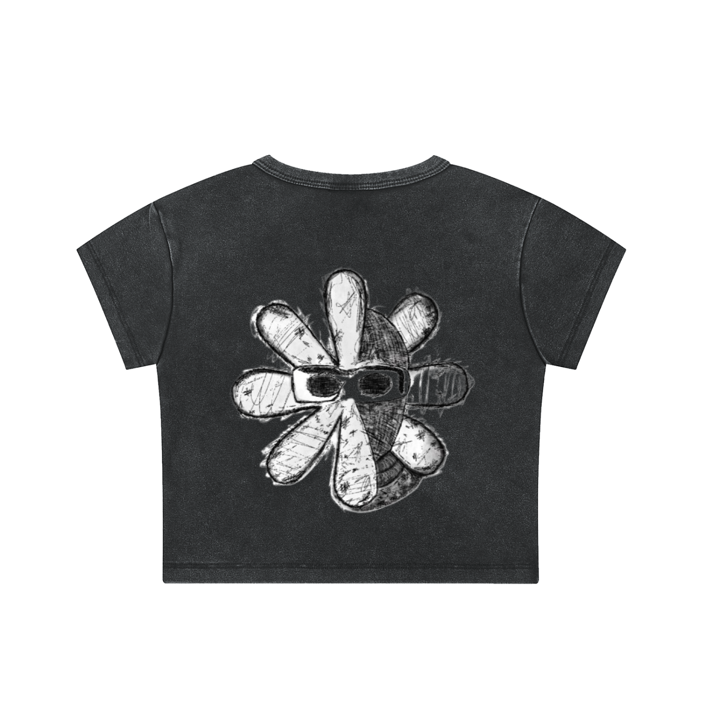Snow Washed WDW Crop Top