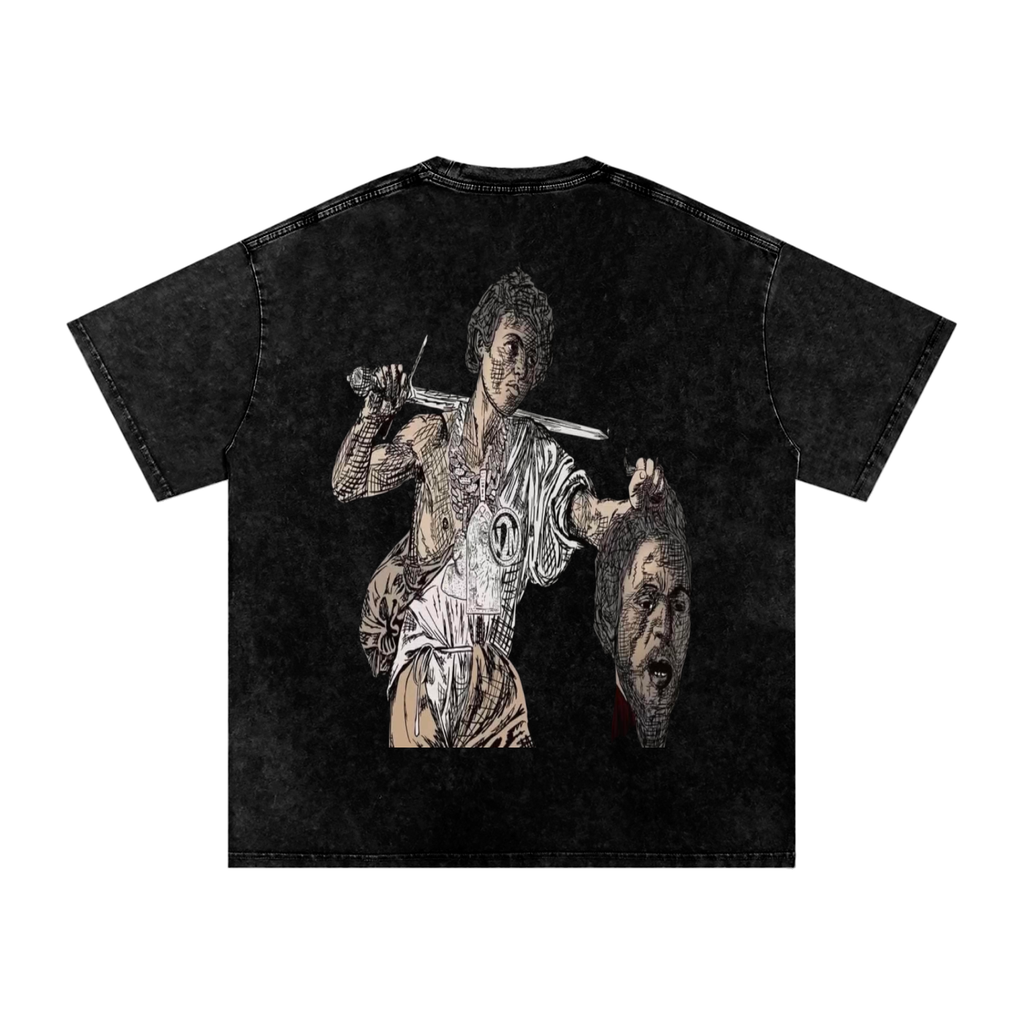 Snow Washed Oversized LAST SAINT T-Shirt