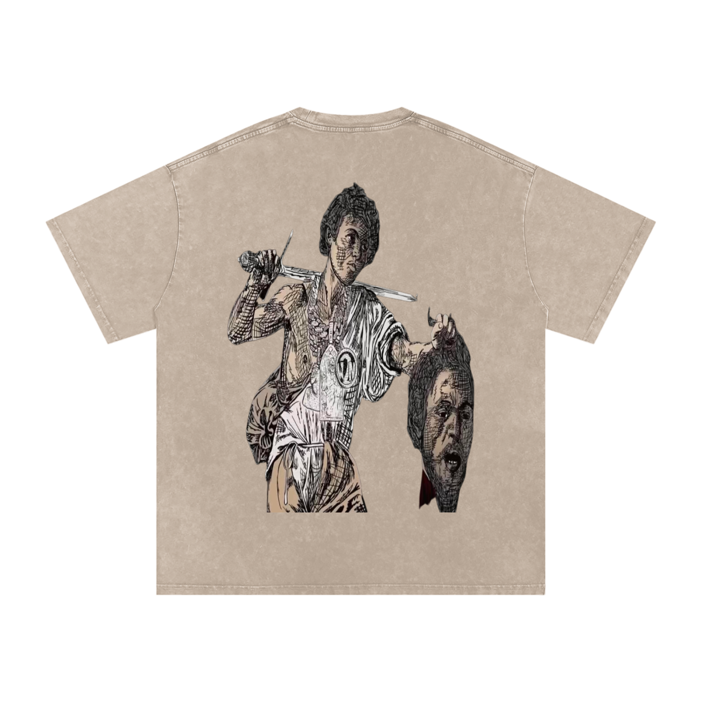 Snow Washed Oversized LAST SAINT T-Shirt